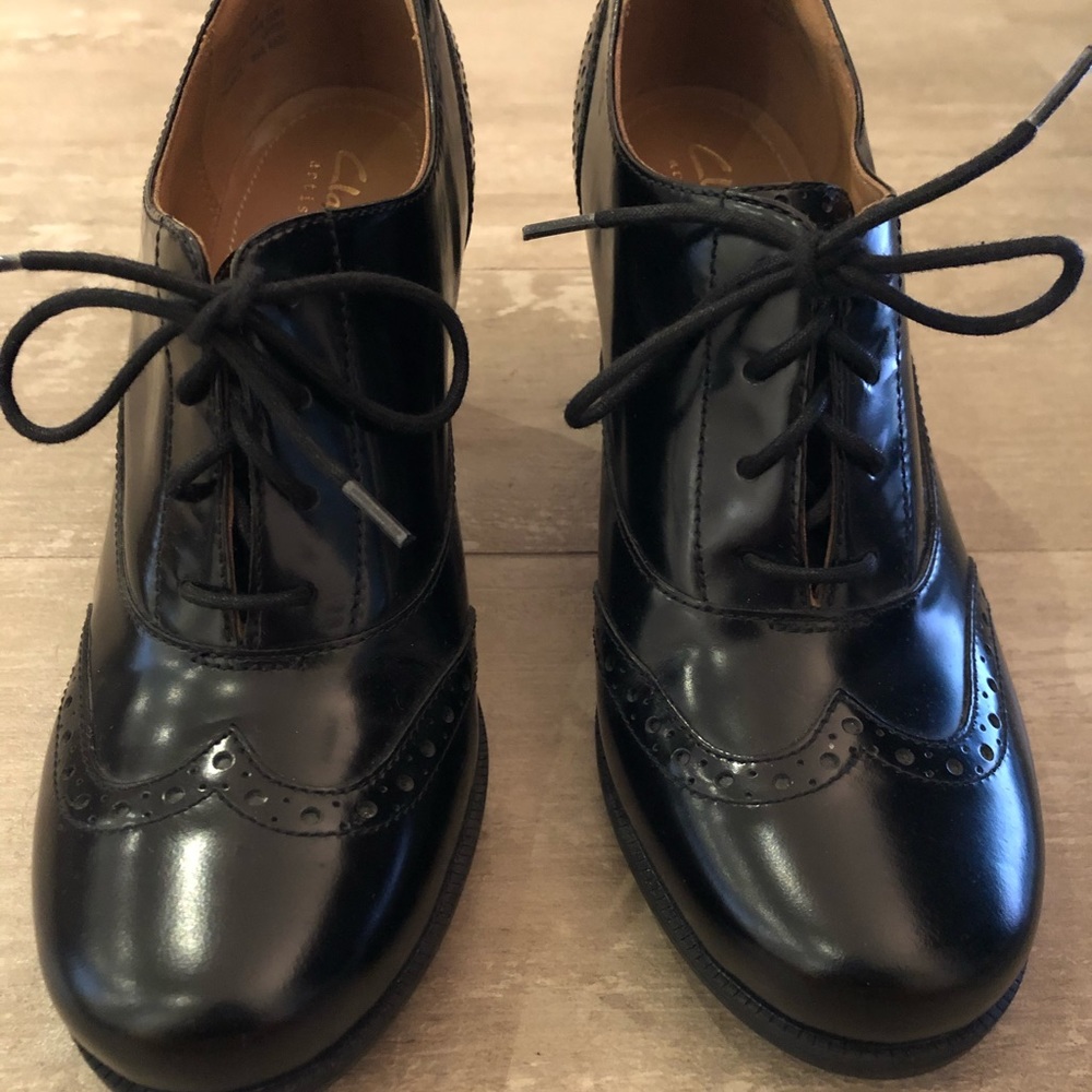 Clarks black casual heels - Like new! ***SALE TODAY!***🥰